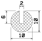 MZS 25002 - sponge profiles - U shape profiles MZS 25002 - sponge profiles - U shape profiles