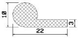MZS 25003 - sponge profiles - Flag or 'P' profiles MZS 25003 - sponge profiles - Flag or 'P' profiles