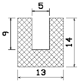 MZS 25005 - sponge profiles - U shape profiles MZS 25005 - sponge profiles - U shape profiles