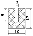 MZS 25006 - sponge profiles - U shape profiles MZS 25006 - sponge profiles - U shape profiles
