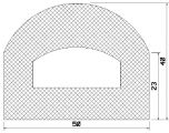 MZS 25013 - EPDM sponge profiles - Semi-circle, D-profiles MZS 25013 - EPDM sponge profiles - Semi-circle, D-profiles