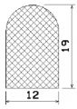 MZS 25038 - EPDM sponge profiles - Semi-circle, D-profiles MZS 25038 - EPDM sponge profiles - Semi-circle, D-profiles