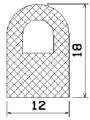 MZS 25065 - EPDM sponge profiles - Semi-circle, D-profiles MZS 25065 - EPDM sponge profiles - Semi-circle, D-profiles