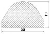 MZS 25134 - EPDM rubber profiles - Semi-circle, D-profiles MZS 25134 - EPDM rubber profiles - Semi-circle, D-profiles