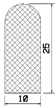MZS 25152 - EPDM sponge profiles - Semi-circle, D-profiles MZS 25152 - EPDM sponge profiles - Semi-circle, D-profiles
