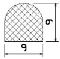 MZS 25316 - EPDM sponge profiles - Semi-circle, D-profiles MZS 25316 - EPDM sponge profiles - Semi-circle, D-profiles