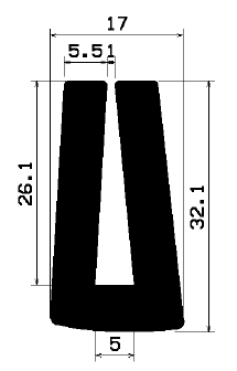 TU1- 0154 - rubber profiles - U shape profiles TU1- 0154 - rubber profiles - U shape profiles