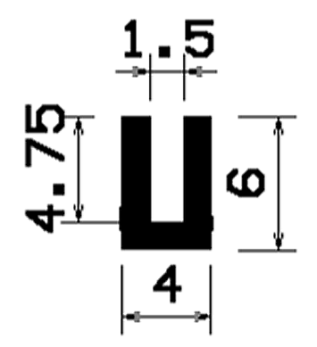 TU1- 0290 - rubber profiles - U shape profiles TU1- 0290 - rubber profiles - U shape profiles