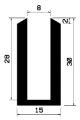 TU1- 0368 - rubber profiles - U shape profiles TU1- 0368 - rubber profiles - U shape profiles
