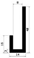 TU1- 0402 - rubber profiles - U shape profiles TU1- 0402 - rubber profiles - U shape profiles