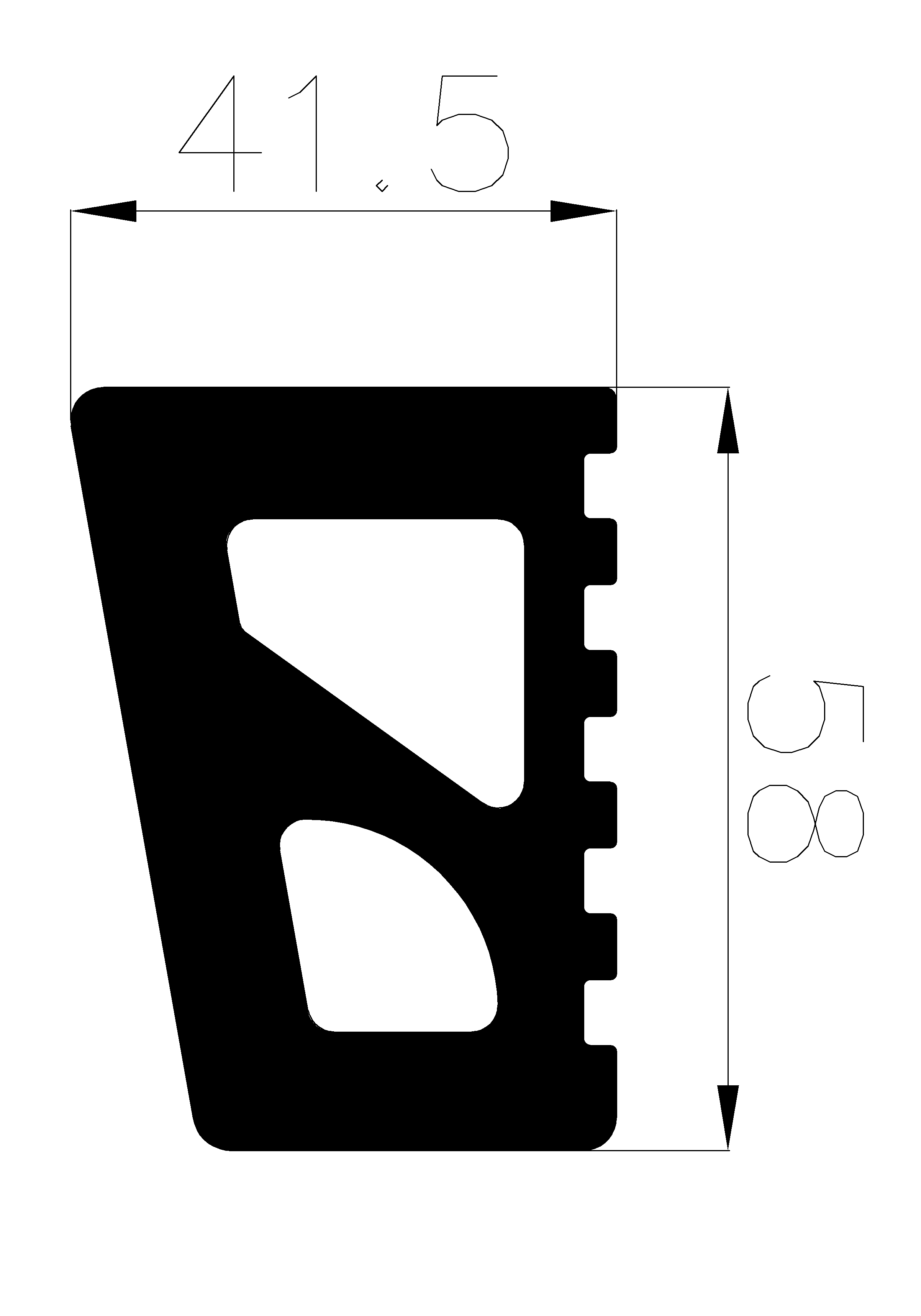 11730375KG - rubber profiles - Square profiles 11730375KG - rubber profiles - Square profiles