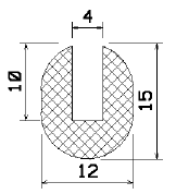 MZS 25425 - sponge profiles - U shape profiles MZS 25425 - sponge profiles - U shape profiles