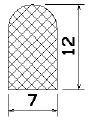 MZS 25266 - EPDM sponge profiles - Semi-circle, D-profiles MZS 25266 - EPDM sponge profiles - Semi-circle, D-profiles