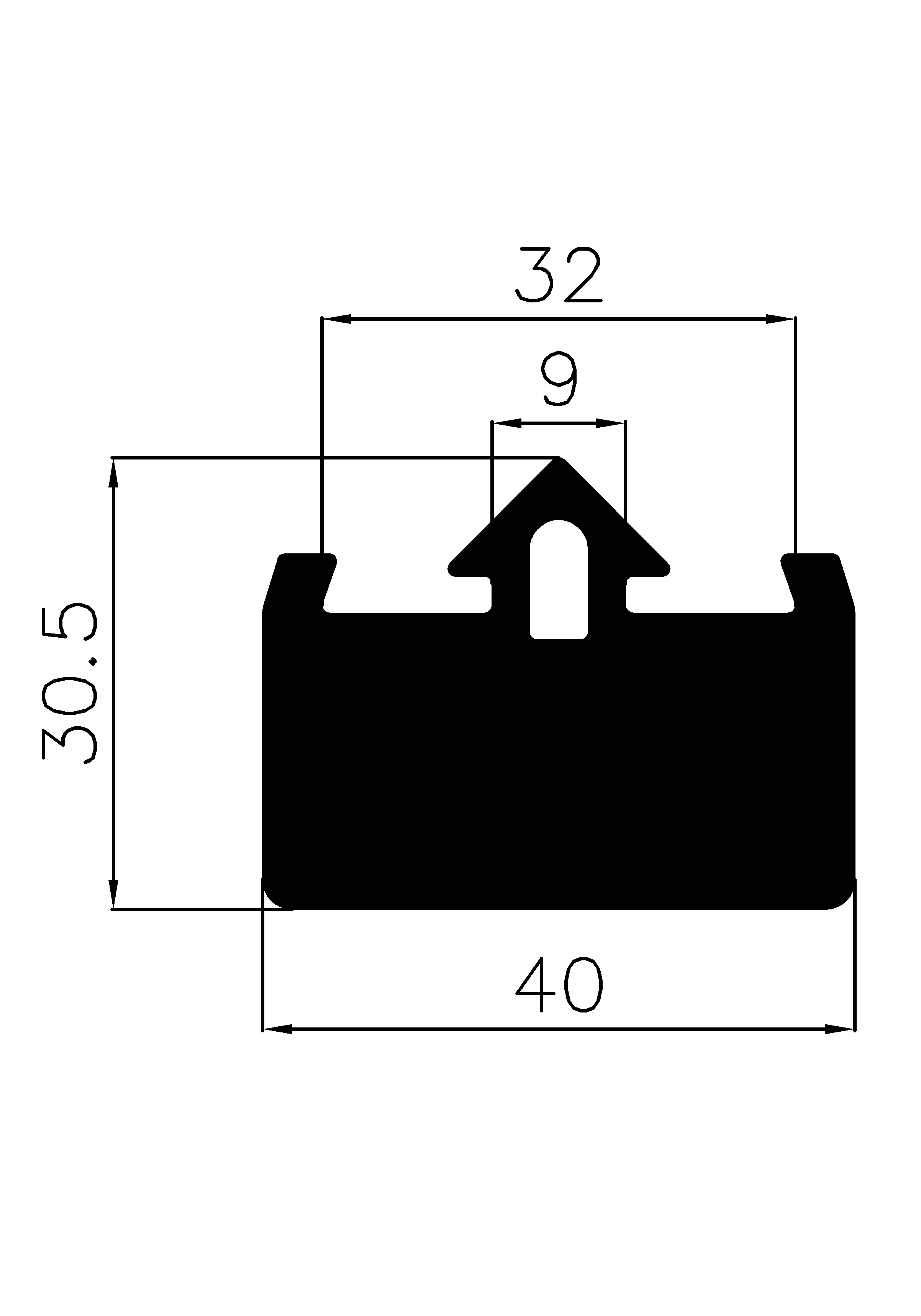 12140370KG - EPDM profiles - Spacer and bumper profiles 12140370KG - EPDM profiles - Spacer and bumper profiles