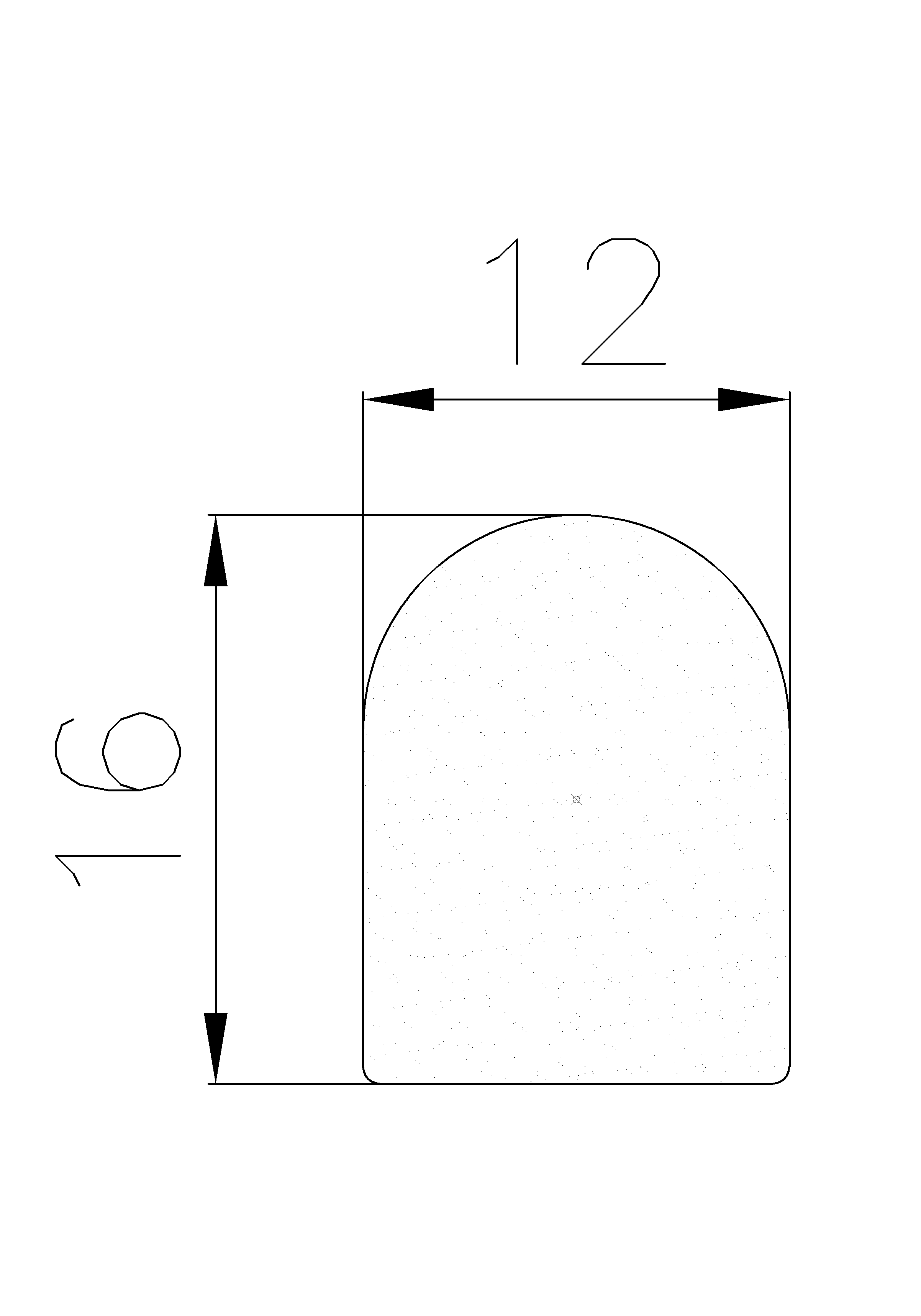 12260403KG - EPDM sponge profiles - Semi-circle, D-profiles 12260403KG - EPDM sponge profiles - Semi-circle, D-profiles