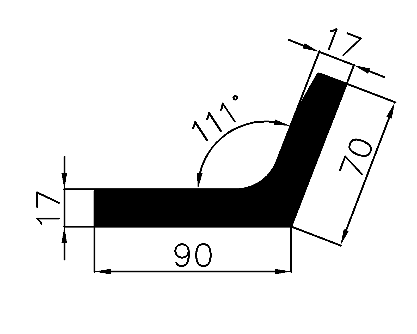 12380365KG - rubber profiles - Angle shape profiles 12380365KG - rubber profiles - Angle shape profiles