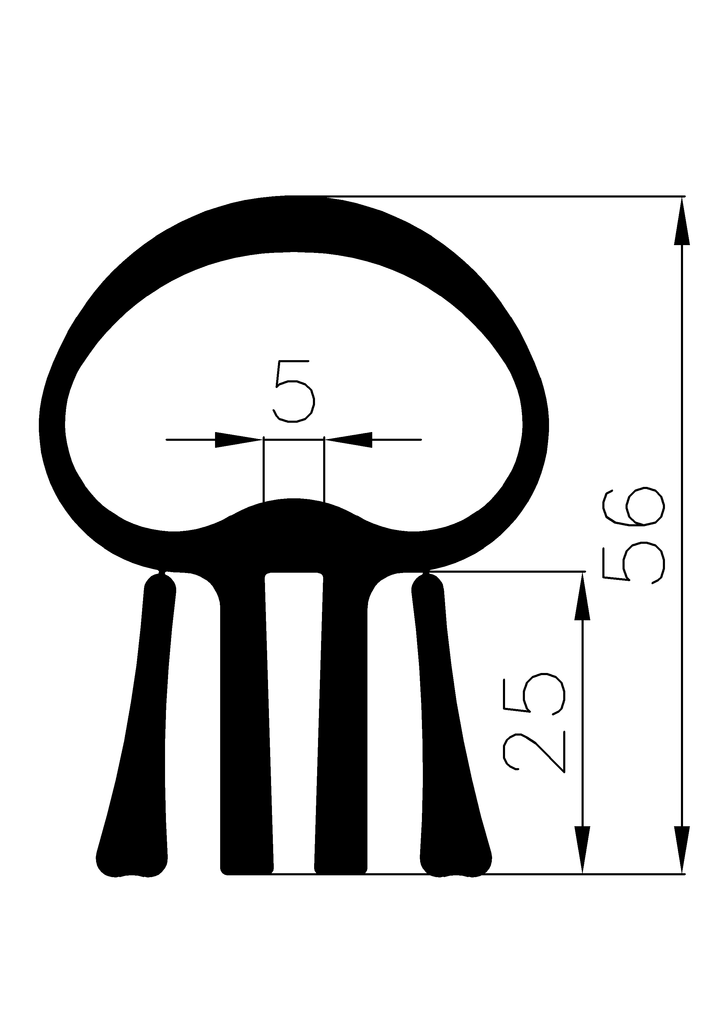 12390560KG - EPDM profiles - Spacer and bumper profiles 12390560KG - EPDM profiles - Spacer and bumper profiles