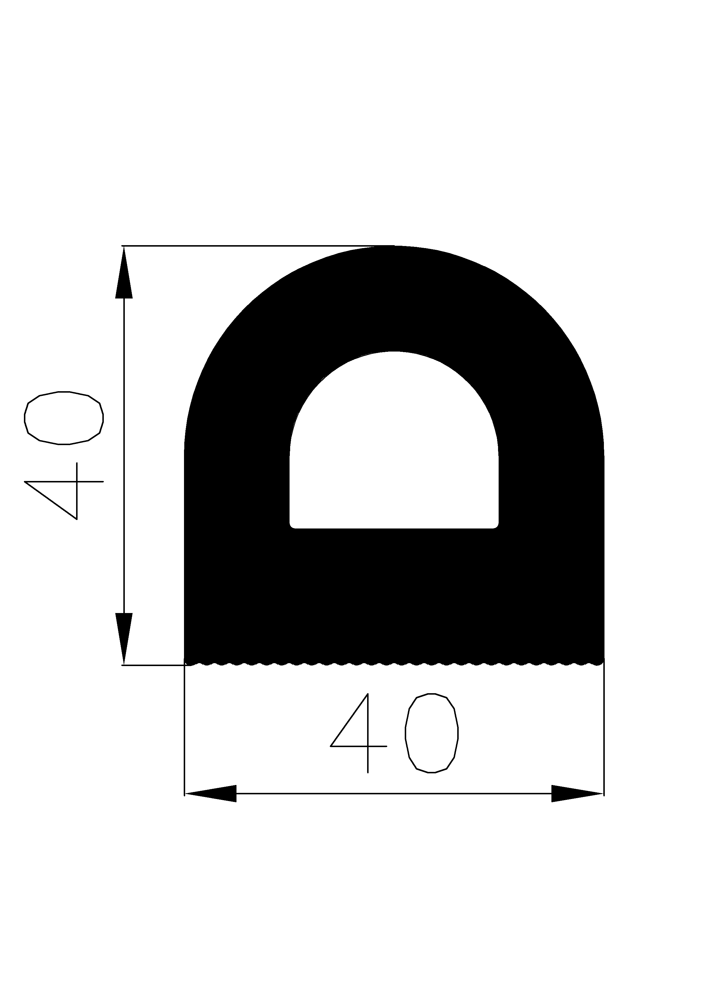 12430160KG - silicone rubber profiles - Semi-circle, D-profiles 12430160KG - silicone rubber profiles - Semi-circle, D-profiles