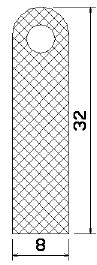 MZS 25162 - EPDM sponge profiles - Semi-circle, D-profiles MZS 25162 - EPDM sponge profiles - Semi-circle, D-profiles