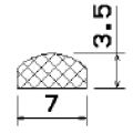 MZS 25170 - EPDM rubber profiles - Semi-circle, D-profiles MZS 25170 - EPDM rubber profiles - Semi-circle, D-profiles