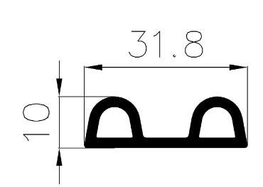 4040403KG - EPDM sponge profiles - Semi-circle, D-profiles 4040403KG - EPDM sponge profiles - Semi-circle, D-profiles