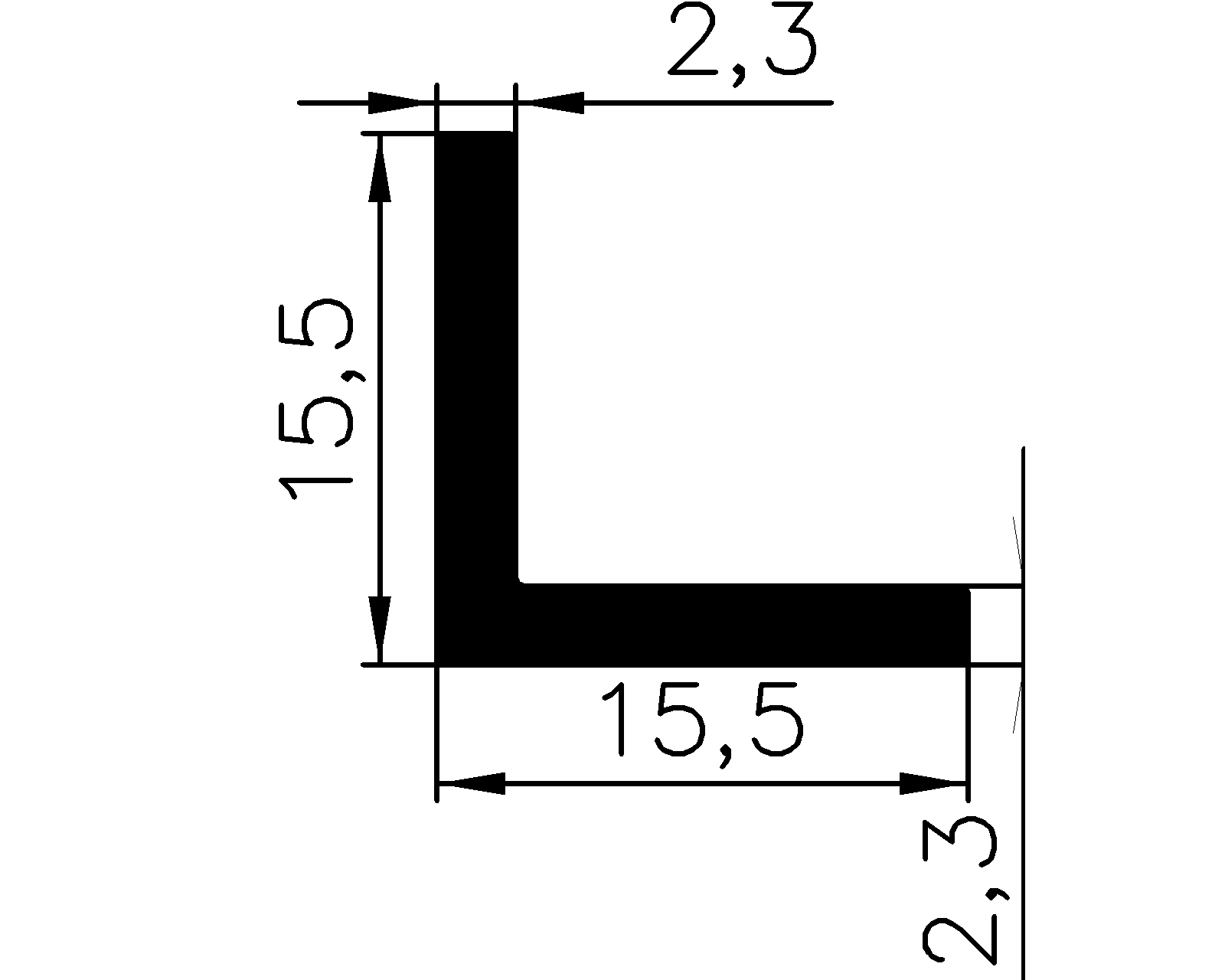 13110370KG - rubber profiles - Angle shape profiles 13110370KG - rubber profiles - Angle shape profiles