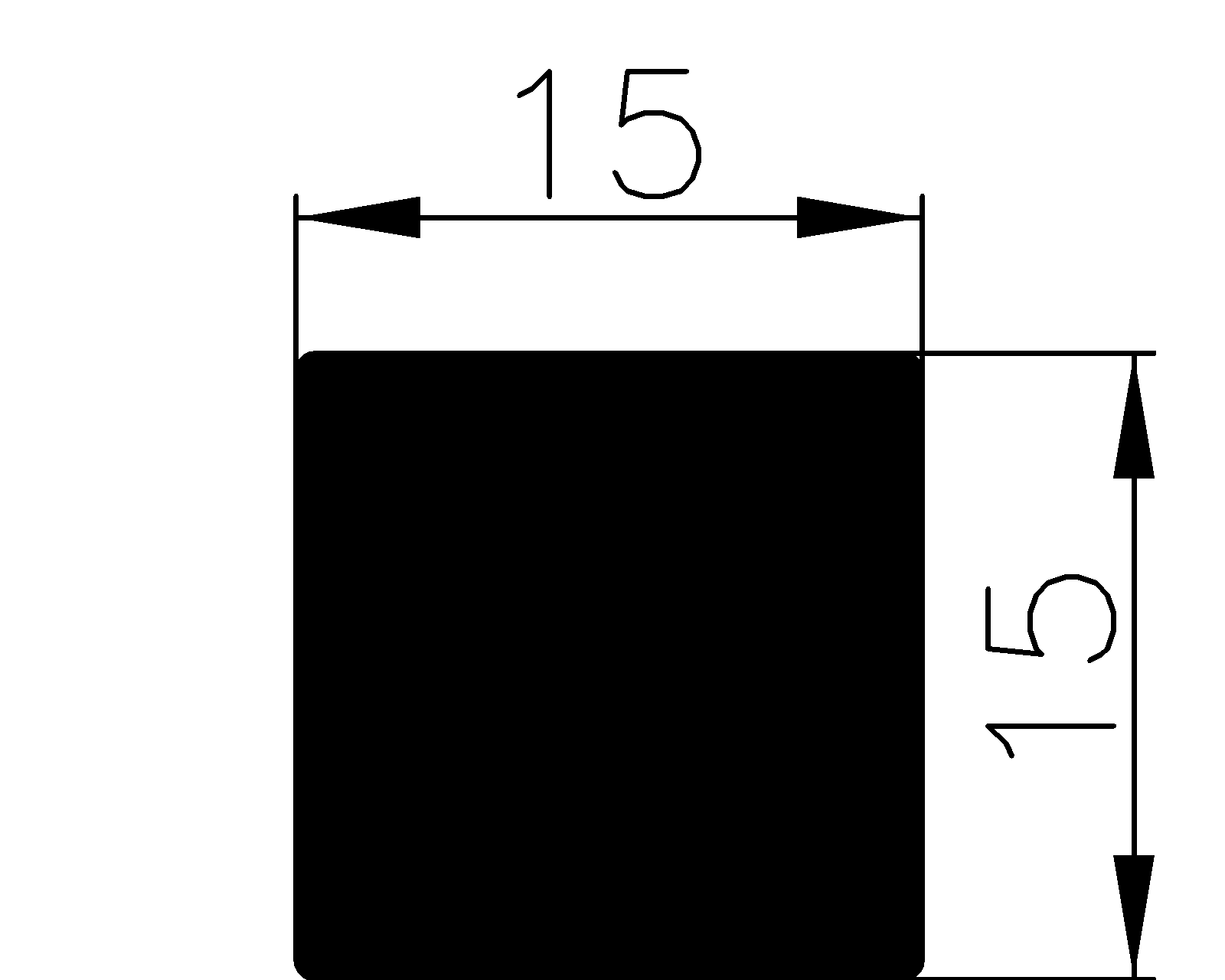 13180350KG - rubber profiles - Square profiles 13180350KG - rubber profiles - Square profiles