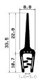SD-0087 - with coextruded metal insert - Edge protection profiles SD-0087 - with coextruded metal insert - Edge protection profiles