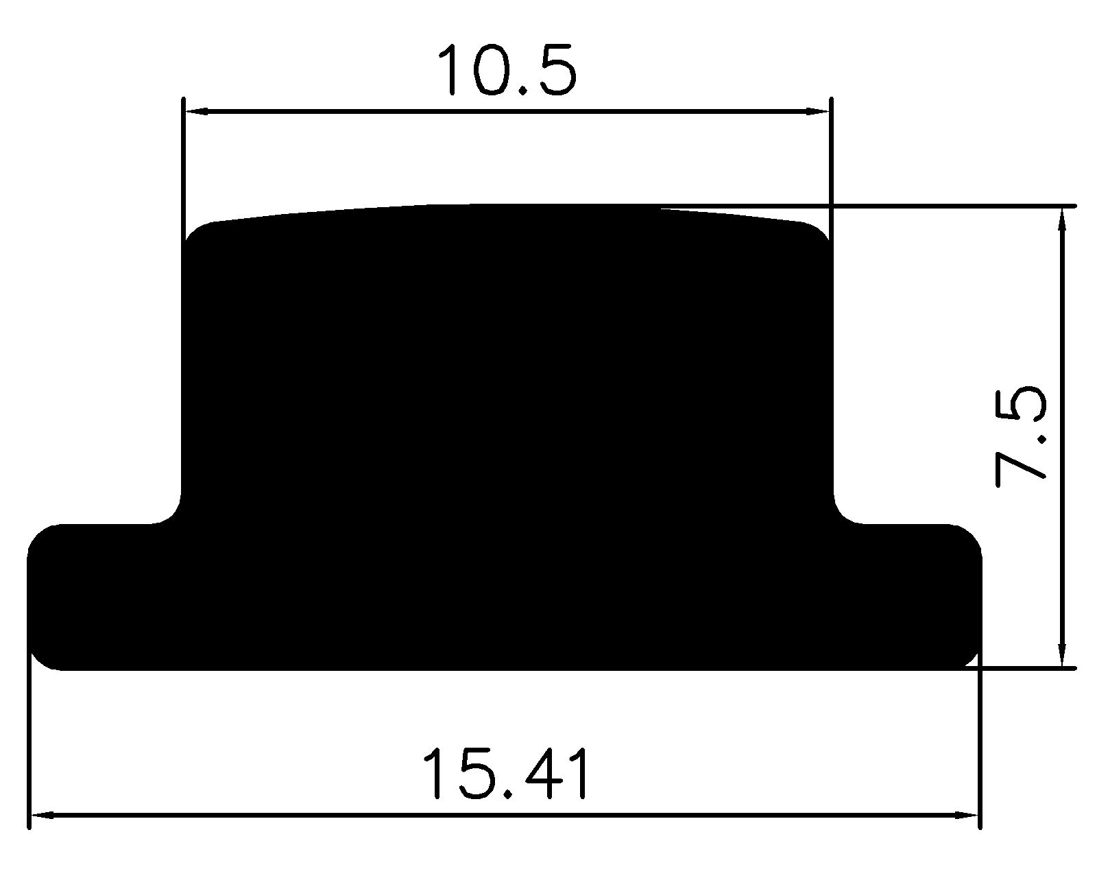 13540370KG - rubber profiles - Square profiles 13540370KG - rubber profiles - Square profiles
