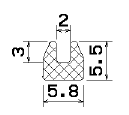 MZS 25423 - sponge profiles - U shape profiles MZS 25423 - sponge profiles - U shape profiles