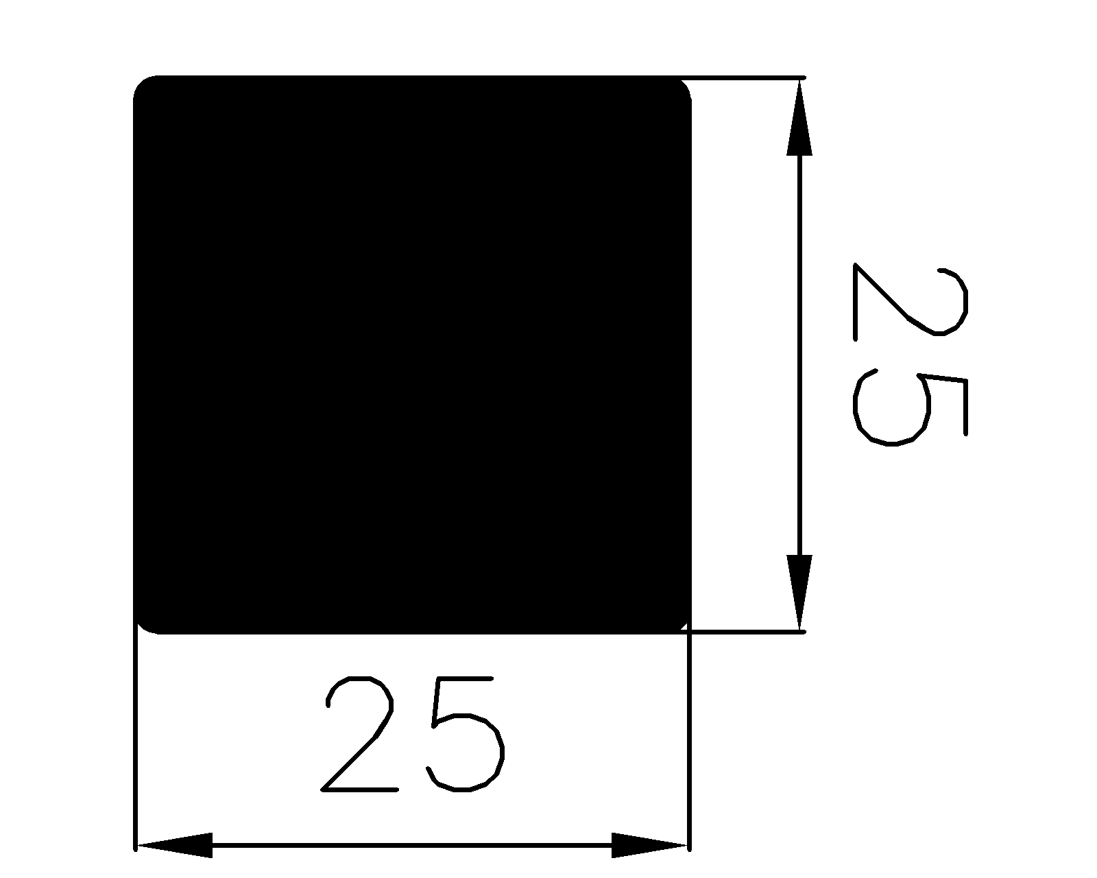 13860350KG - rubber profiles - Square profiles 13860350KG - rubber profiles - Square profiles