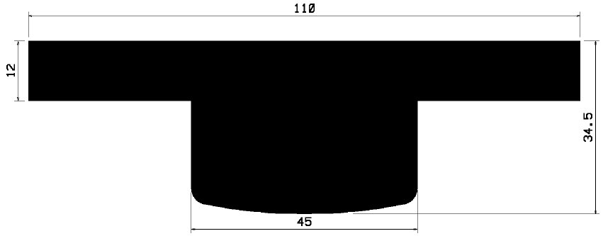 T 1405 - rubber profiles - Cover and T-profiles T 1405 - rubber profiles - Cover and T-profiles