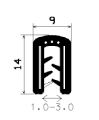 SD-0523 - with coextruded metal insert - Edge protection profiles SD-0523 - with coextruded metal insert - Edge protection profiles
