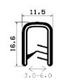 SD-0531 - with coextruded metal insert - Edge protection profiles SD-0531 - with coextruded metal insert - Edge protection profiles