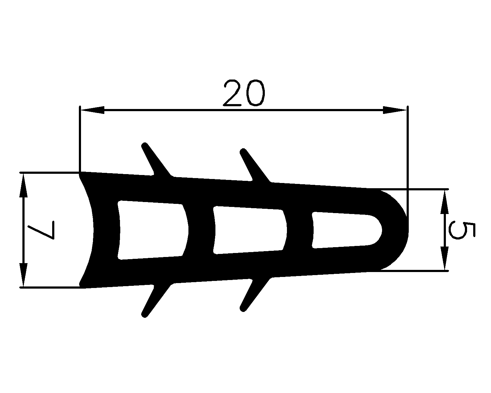 15290365KG - EPDM rubber profiles - Semi-circle, D-profiles 15290365KG - EPDM rubber profiles - Semi-circle, D-profiles