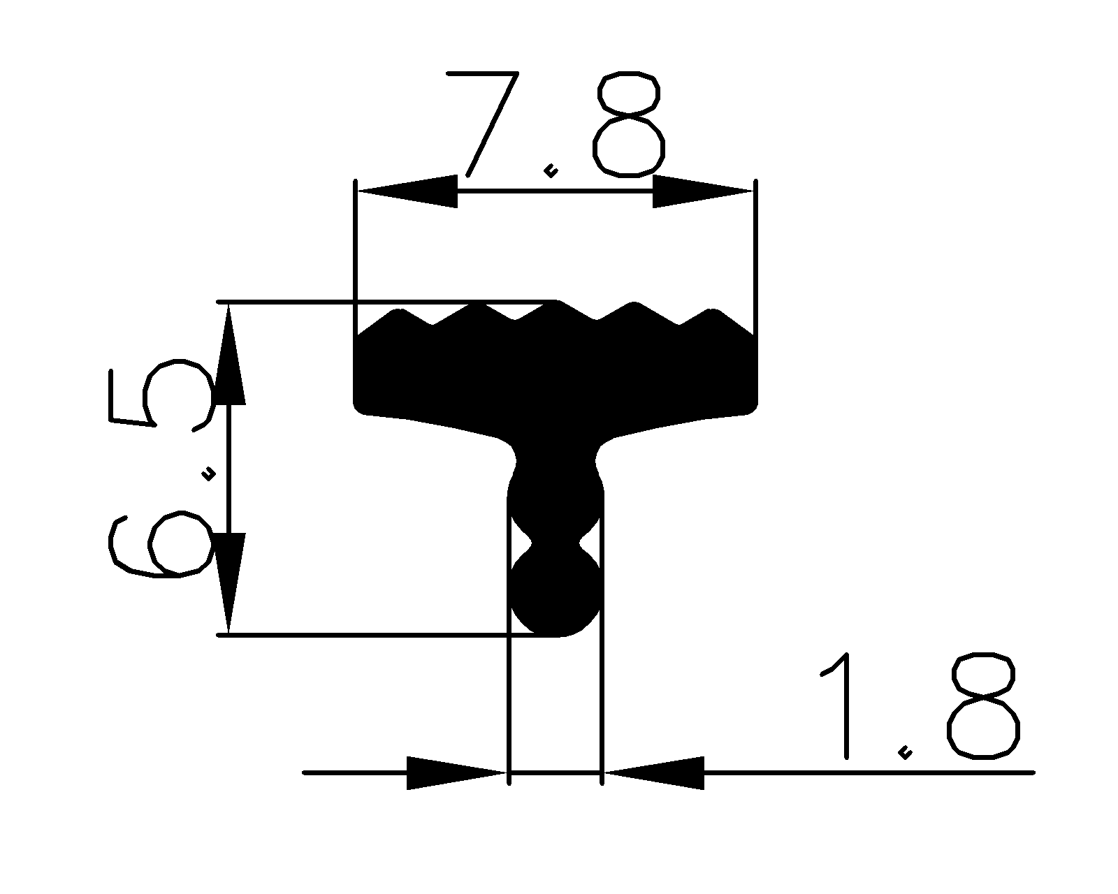 15780170KG - silicone rubber profiles - Cover and T-profiles 15780170KG - silicone rubber profiles - Cover and T-profiles