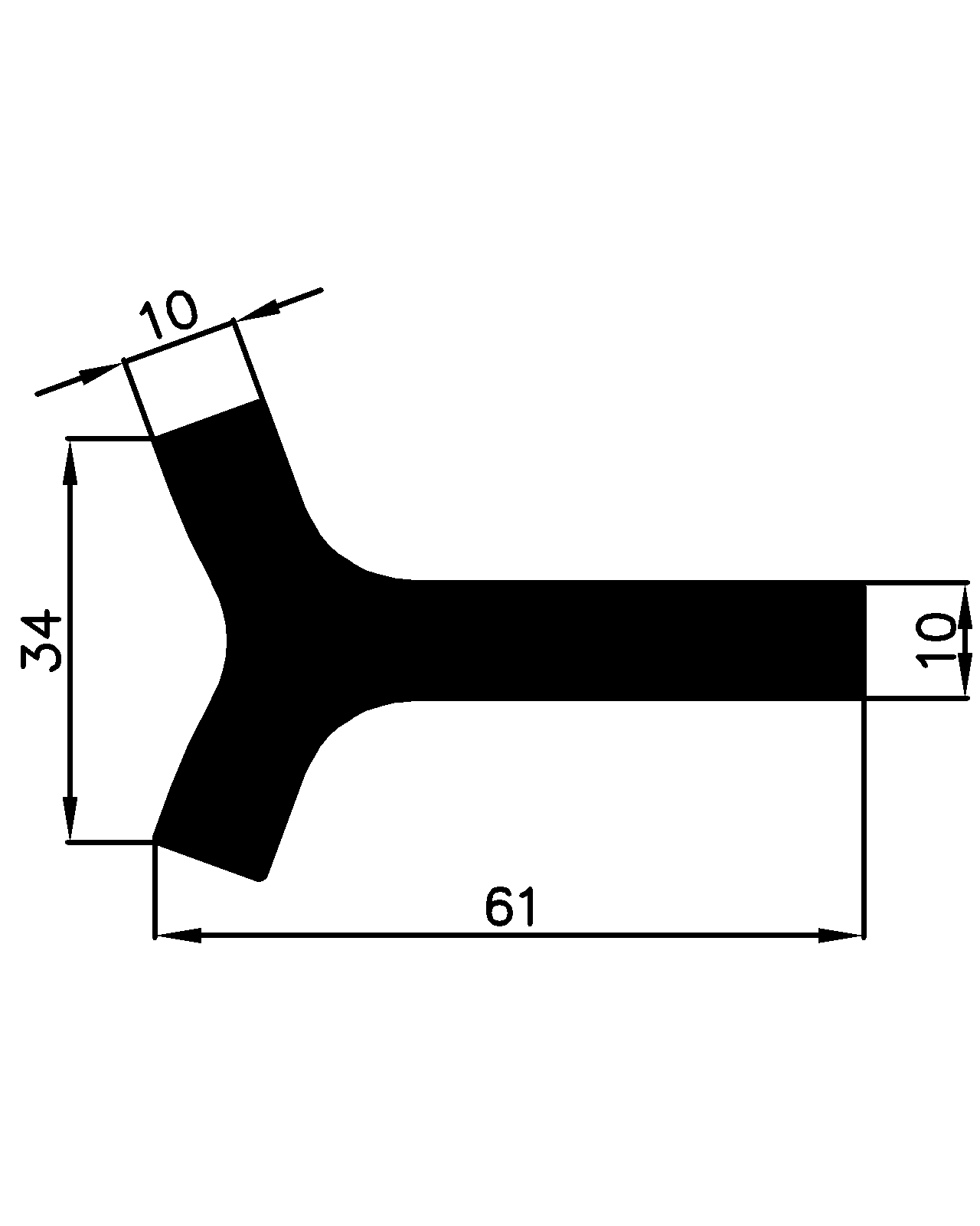 15960365KG - rubber profiles - Angle shape profiles 15960365KG - rubber profiles - Angle shape profiles
