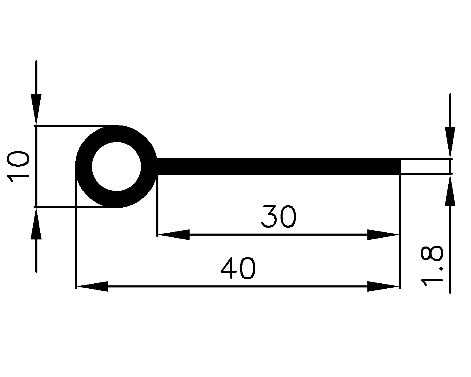 15970370KG - EPDM profiles - Flag or 'P' profiles 15970370KG - EPDM profiles - Flag or 'P' profiles
