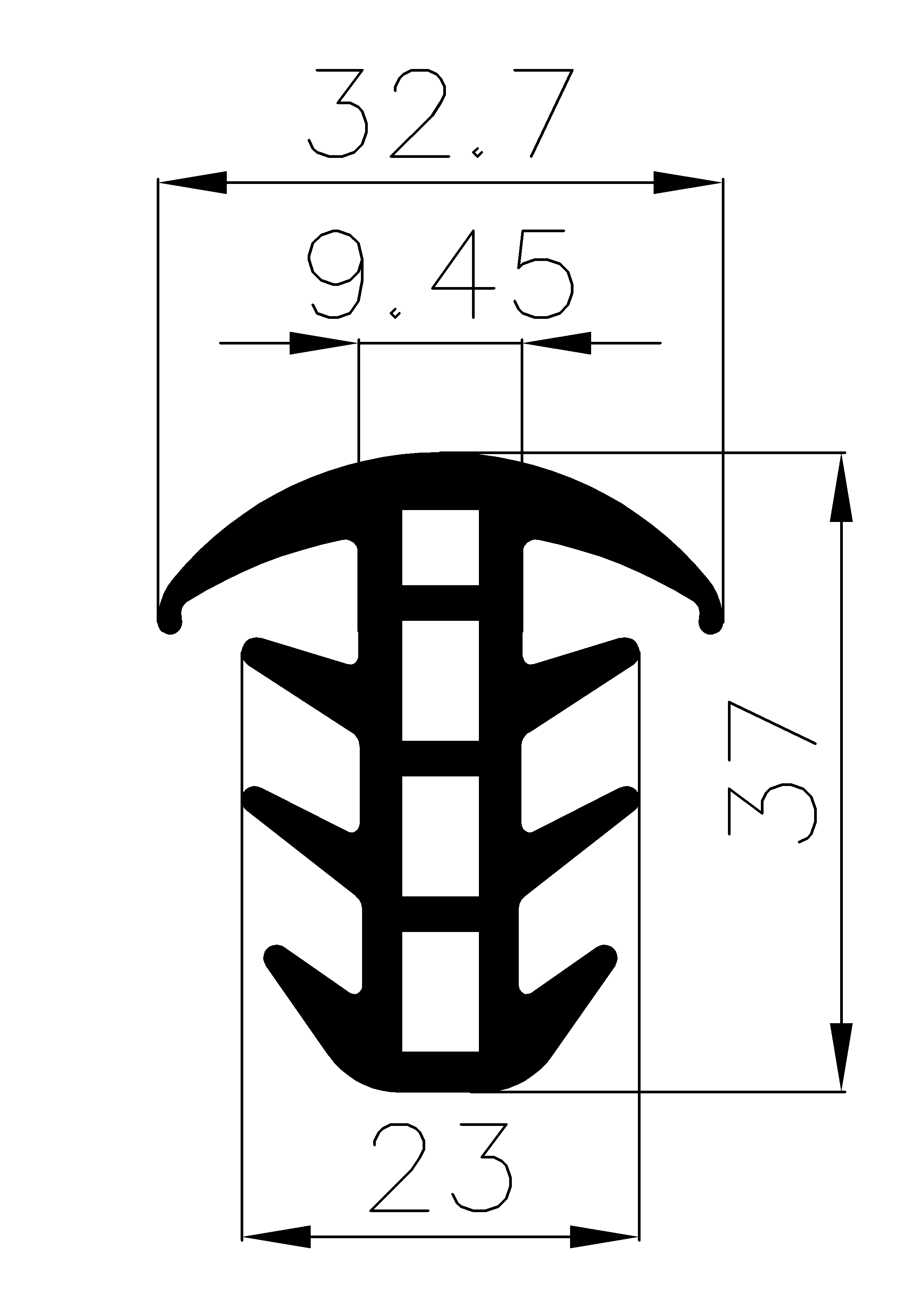 1700370KG - rubber profiles - Cover and T-profiles 1700370KG - rubber profiles - Cover and T-profiles
