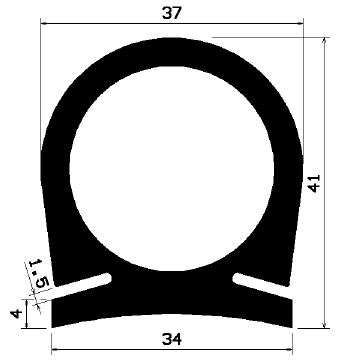 RT 0273 - EPDM rubber profiles - Sliding door – finger-guard profiles RT 0273 - EPDM rubber profiles - Sliding door – finger-guard profiles