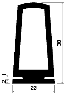 RT 0411 - EPDM rubber profiles - Sliding door – finger-guard profiles RT 0411 - EPDM rubber profiles - Sliding door – finger-guard profiles