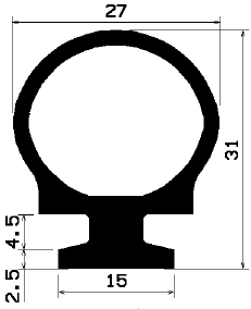RT 0424 - EPDM rubber profiles - Sliding door – finger-guard profiles RT 0424 - EPDM rubber profiles - Sliding door – finger-guard profiles