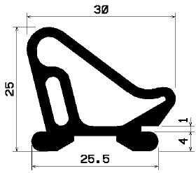 RT 0476 - EPDM rubber profiles - Sliding door – finger-guard profiles RT 0476 - EPDM rubber profiles - Sliding door – finger-guard profiles