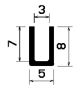 TU1- 0116 - rubber profiles - U shape profiles TU1- 0116 - rubber profiles - U shape profiles