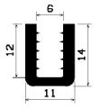 TU1- 0483 min. 3000 m! - rubber profiles - U shape profiles TU1- 0483 min. 3000 m! - rubber profiles - U shape profiles