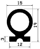 RT 0431 - EPDM rubber profiles - Sliding door – finger-guard profiles RT 0431 - EPDM rubber profiles - Sliding door – finger-guard profiles