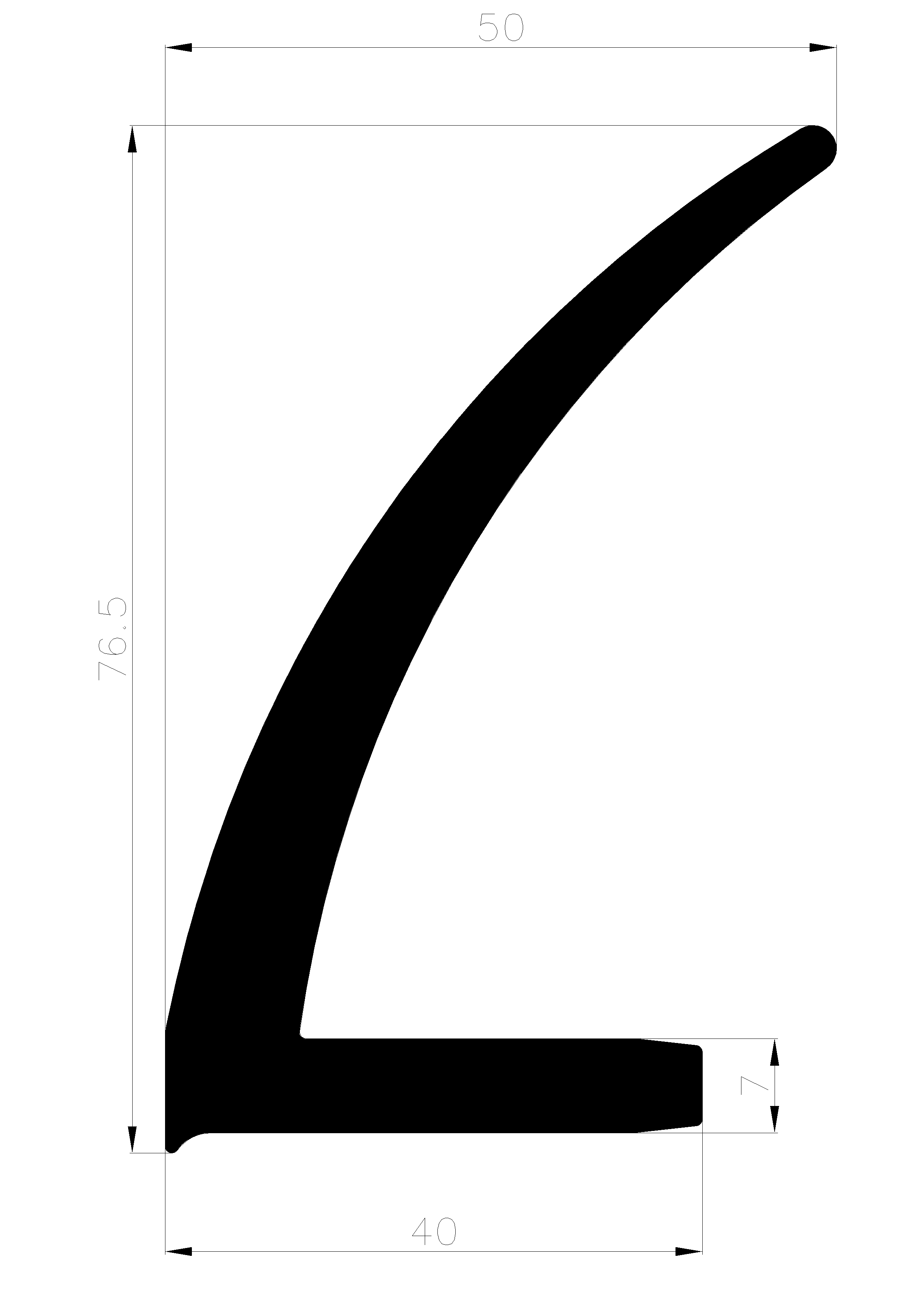 18340380KG - rubber profiles - Angle shape profiles 18340380KG - rubber profiles - Angle shape profiles