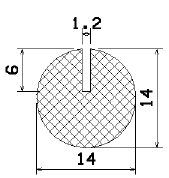 MZS 25444 - sponge profiles - U shape profiles MZS 25444 - sponge profiles - U shape profiles