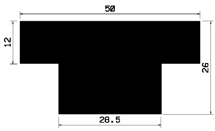 T 1389 - silicone rubber profiles - Cover and T-profiles T 1389 - silicone rubber profiles - Cover and T-profiles