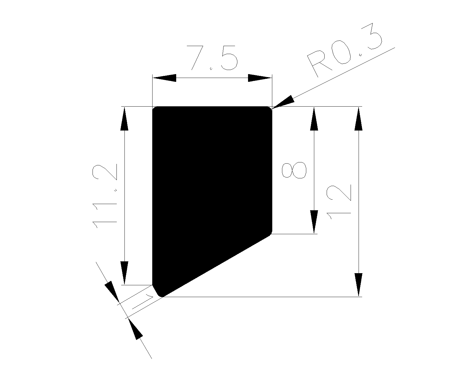 19720403KG - sponge profiles - Square profiles 19720403KG - sponge profiles - Square profiles